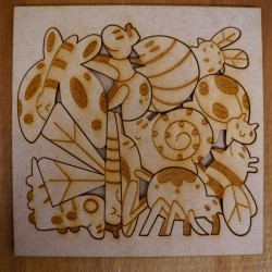 Puzzle animaux en bois
 Type de Puzzle-Insectes